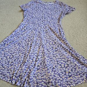 🌈 MicroStar Floralcore Short Sleeve Long Dress